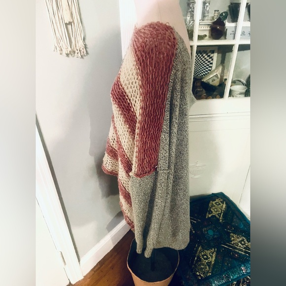 Free People Patriotic American Flag Loose Knit Sweater - Picture 6 of 9